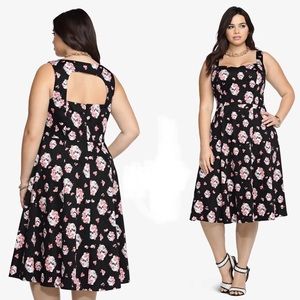Torrid Skull swing dress size 18